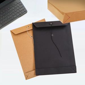 크라프트 A4 단추 세로형 무지 엽서 서류 빈티지 편지 엽서 봉투