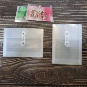 청첩장 초대장 엽서 서류 투명 하도메 단추봉투 A6 가로 세로 보관함