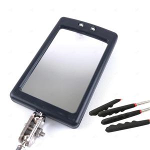 자동차 정비 하부 수리 점검 회전 접이식 LED 반사경 거울 안테나식