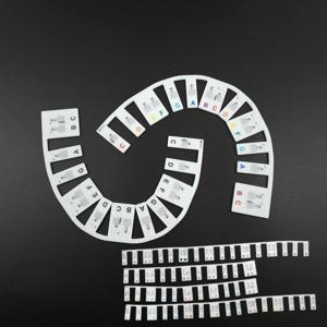 피아노 건반 연습 초보 가이드 실리콘 61키 라벨 코드 음표 스티커