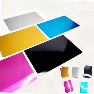 마킹용 알루미늄 명함 네임 사진 제작 인쇄 카드 철판 50p