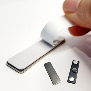 블라우스 여밈 오픈방지 명찰 포인트 사각 뱃지 다용도 자석 브로치