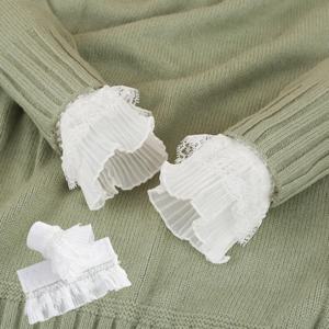 블라우스 장식 레이어드 손목 페이크 네일촬영 소품 레이스 소매