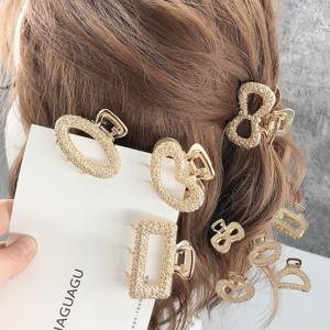 올림머리 장식 헤어스타일 장미 레이스 골드 미니 헤어 집게핀