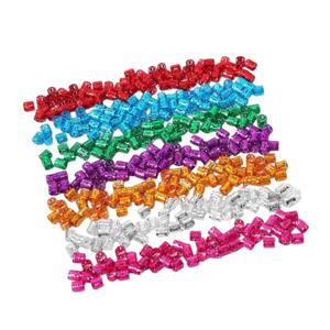 땋은머리 포인트 장식 레게머리 헤어클립 블레이즈 드레드 헤어링 50p