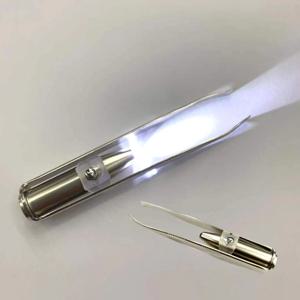 정밀 LED 라이트 핀셋 족집게 다용도 멀티 눈썹 새치 제모 미용