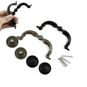 신발장 서랍장 옷장 카페 인테리어 셀프 교체 앤틱 2구 서랍손잡이