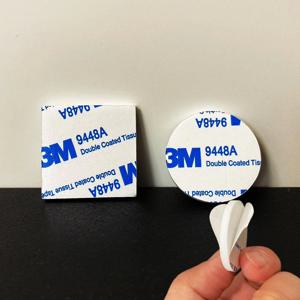 양면 3M 접착 스펀지 폼 양면테이프 사무실 벽 고정 원형 사각