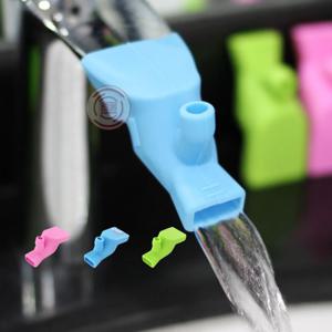 화장실 수도꼭지 물튐방지 양치 수도 연장탭 실리콘 어댑터 워터탭