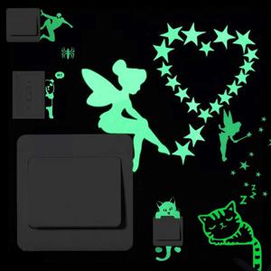 스위치 테두리 커버 꾸미기 벽스티커 포인트 데코 야광 스티커