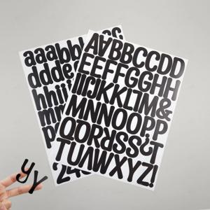 영어 알파벳 이니셜 대문자 소문자 커스텀 블랙 스티커 꾸미기