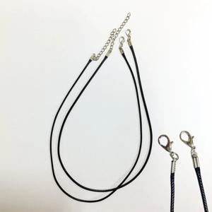 목걸이끈 DIY 부자재 로프 액세서리 수공예 왁스코팅 블랙 패션줄