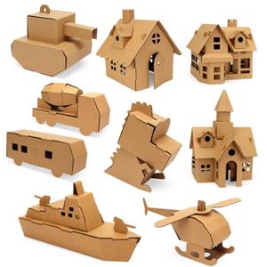 골판지 미술 공예 어린이집 놀이 DIY 종이 접기 만들기 판지 재료