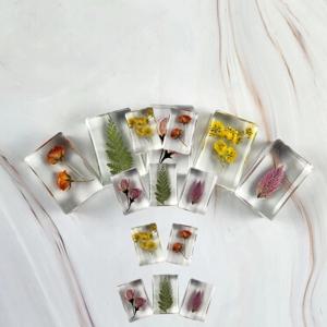 식물 표본 인테리어 장식 조각 선물 공예 크리스탈 장식품