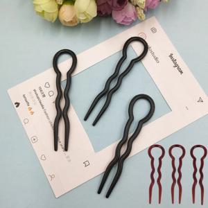 셀프 헤어 스타일링 업스타일 올림머리 고정 U핀 액세서리 포크핀