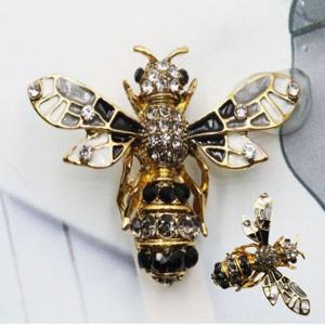 정장 포인트 장식 액세서리 뱃지 큐빅 옷핀 벌브로치 코사지