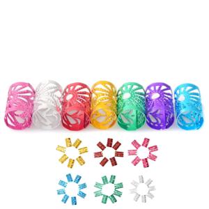 레게머리 땋은머리 포인트 스타일링 액세서리 드레드 헤어링 장식 50p