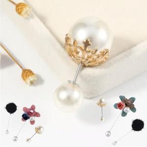 머플러 자켓 정장 포인트 진주 브롯지 뱃지 액세서리 핀 브로치