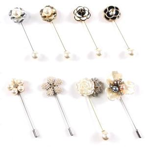 플라워 꽃 진주 장미 패션 액세서리 머플러 자켓 정장 핀브로치