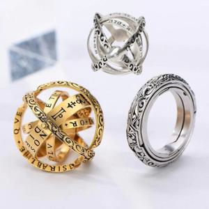 우주 행운 피젯 레이어 커플링 액세서리 천문 12호 반지 펜던트