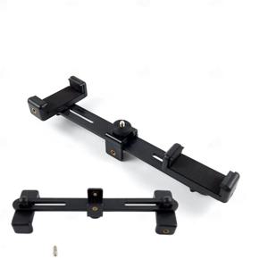 휴대용 촬영 거치대 휴대폰 셀카봉 삼각대 듀얼 마운트 어댑터 홀더 클립