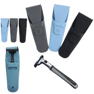 휴대용 여행용 면도기 보호 커버 보관 케이스 실리콘 면도용품