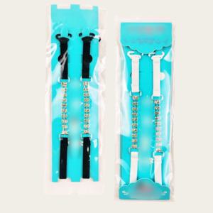 오프숄더 튜브탑 패션 브라끈 탱크탑 포인트 큐빅 어깨 스트랩