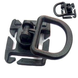 로프 스트랩 웨빙끈 버클 360도 회전형 D링 다용도 고리 플라스틱