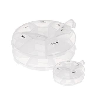 휴대용 일주일 알약소분 요일별 약케이스 영양제 미니 투명 알약통