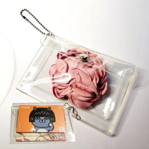 교통카드 사원증 학생증 케이스 투명 펄 PVC 카드 보관 지갑 홀더