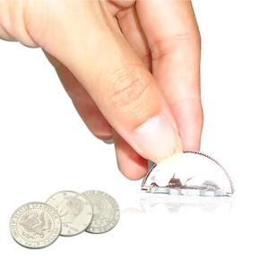 간단한 마술 용품 신기한 코인 동전 쪼개짐 마술도구 공연 트릭 매직