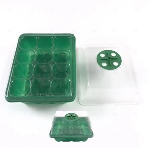 베란다 상추 키우기 미니온실 모종 트레이 12구 홈가드닝 모종판