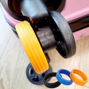 여행용 캐리어 소음 충격방지 실리콘 바퀴 덮개 부드러운 커버 8p