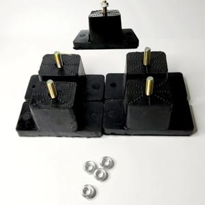 에어컨 실외기발 받침대 소음방지 방진 고무 패드 지지대 앵글 4p