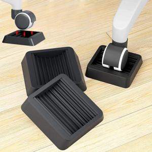 바닥 소음 밀림 방지 롤링스탑 회전 의자 바퀴고정 커버 패드