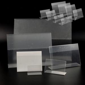 테이블 메뉴 아크릴 가로 거치대 POP 홍보물 스탠드 꽂이 네임판