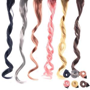 애쉬톤 컬러 붙임머리 웨이브 브릿지 헤어피스 스타일링 부분가발