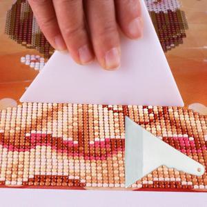 핸디형 비즈페인팅 수정 주걱 셀프 인테리어 필름 타일시공 헤라