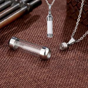 반려동물 유골 보관함 기념 추억 메시지 메모리얼 캡슐 목걸이 펜던트