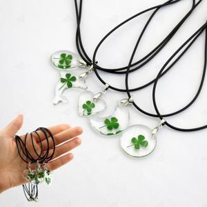 네잎 클로버 다양한 디자인 행운 커플 우정 패션 목걸이 펜던트