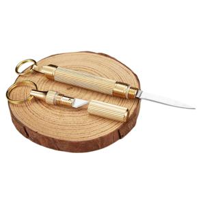 다용도 황동 키체인 나이프 휴대용 박스 언박싱 칼 미니 캡슐 2p