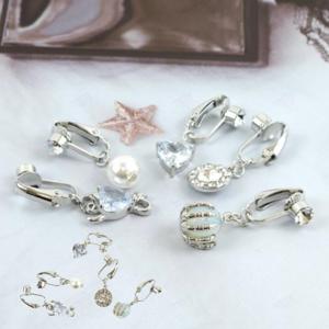 페이크 진주 드롭 주얼리 배꼽 피어싱 크리스탈 포인트 큐빅