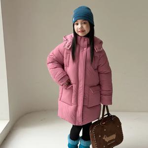 에디 후드 롱 패딩 점퍼 R16044