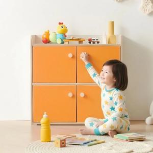 토리움 교구장 2단 4칸 아이 책장 아기 어린이 책장 유아 800