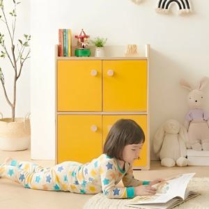 토리움 교구장 유아 아기 2단 책장 4칸 아이방 책장 어린이 600