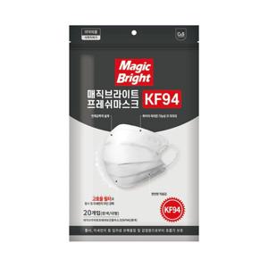 숨쉬기편한 국내산 KF94 덴탈형 프레쉬마스크 100매 (20매입x5개)