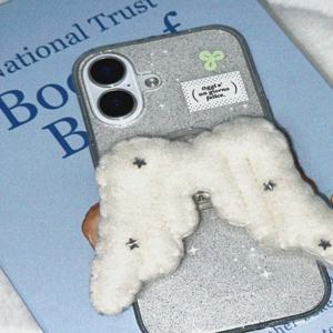 글리터 엣지 위시코어 날개 그립톡 아이폰 갤럭시 케이스