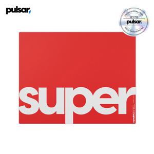pulsar 슈퍼글라이드3 유리 마우스 패드 레드색상 L사이즈 Type-S