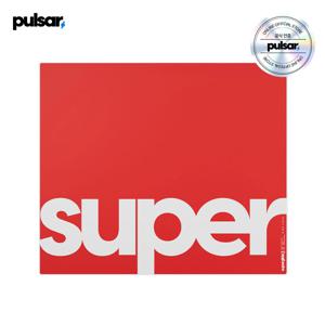 pulsar 슈퍼글라이드3 유리 마우스 패드 레드색상 XL사이즈 Type-S