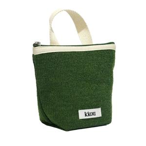 COMPACT HANDLE POUCH 컴팩트 핸들 파우치 (니트 포레스트)